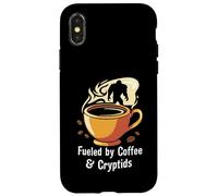 Fueled By Coffee & Cryptids Bigfoot Design Custodia per iPhone X/XS
