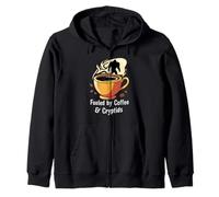 Fueled By Coffee & Cryptids Bigfoot Design Felpa con Cappuccio