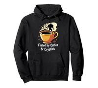 Fueled By Coffee & Cryptids Bigfoot Design Felpa con Cappuccio