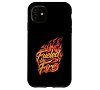 Fueled by Fire Design Intense Passion Flames Custodia per iPhone 11