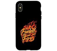 Fueled by Fire Design Intense Passion Flames Custodia per iPhone X/XS