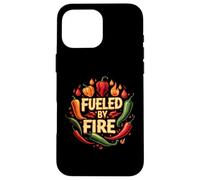 Fueled By Fire Hot Chili Pepper Spicy Food Lover Custodia per iPhone 16 Pro Max