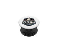 Fueled by Freedom 250th Anniversary 1776-2026 Coffee PopSockets PopGrip Adesivo