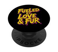 Fueled By Love And Fur PopSockets PopGrip Adesivo