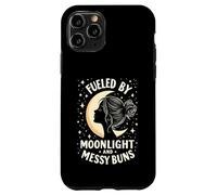 Fueled by Moonlight and Messy Buns Aesthetic Custodia per iPhone 11 Pro
