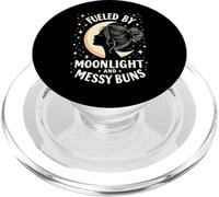 Fueled by Moonlight and Messy Buns Aesthetic PopSockets PopGrip per MagSafe