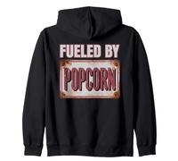 Fueled by Popcorn, divertente design retrò per amanti del cinema Felpa con Cappuccio