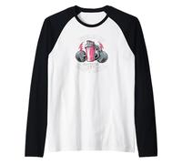 Fueled By Pre-Workout & Heavy Metal Gym Fitness Maglia con Maniche Raglan