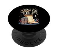 Fueled by Tarot and To-Do Lists Witchy Planner PopSockets PopGrip Adesivo