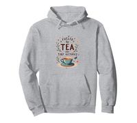 Fueled by Tea and Tiny Victories: Cozy Calm Life Felpa con Cappuccio