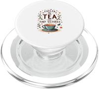 Fueled by Tea and Tiny Victories: Cozy Calm Life PopSockets PopGrip per MagSafe