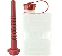 FuelFriend®-PLUS CLEAR 1,0 litri - piccola tanica per benzina Mini tanica di riserva + tubo di beccuccio PREMIUM flessibile - perfetta per moto, auto e altro