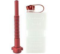 FuelFriend®-PLUS CLEAR 1,5 litri - piccola tanica per benzina Mini tanica di riserva + tubo di beccuccio PREMIUM flessibile - perfetta per moto, auto e altro