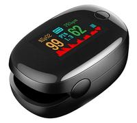 FUELIX Pulsossimetro per Dito, Misuratore di Saturazione Ossigeno Spo2 E Frequenza Cardiaca, Portatile con Monitor PR, Display OLED Ossimetro da Dito Professionale A