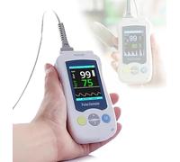 FUELIX Saturimetro da Dito Misurazione Precisa della Saturazione di Ossigeno nel Sangue con LED Display Ossimetro da Dito Professionale Misuratore Battiti Cardiaci per Bambini Adulti Newborn