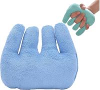 FUELIX Separatore per Le Dita Impugnatura per Le Impugnature per Palmo del Paziente della Mano Pad per Presa, Cuscino Separatore per Dita Soft Palm Cuscini per Finger Prevenzione A