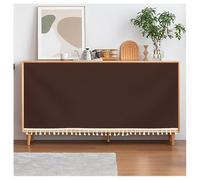 FUELIX Tende Corte Oscuranti, Tendina sotto Lavello Cucina, Tenda per Porta dell'Armadio, Tende Corte da caffè Tende Porte Antipolvere Privacy per Scaffale, Facile da Installare K,125x60cm(L x H)