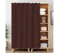 FUELIX Tende per Armadi, Tende per Mensole, Tenda per Porta dell'Armadio, Tende Porte Antipolvere Privacy per Scaffale Tende Oscuranti Antipolvere per dell'Armadio per Mobili da Cucina A16,W60xH90cm