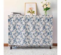 FUELIX Tendina Sottolavello Cucina, Tende per Mensole, Tende Porte Antipolvere Privacy per Scaffale Tende da Finestra Oscuranti con Nappe Tende Antipolvere per Scarpiera Libreria A6,W60*H65cm