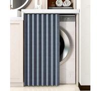 FUELIX Tendina Sottolavello Cucina, Tendina Sottolavello Bagno da Cucina Corta Tenda Corta per Finestra con Binario Tende Porte Antipolvere Privacy per Scaffale, Lavatrice, Mensola C,W100x H100cm