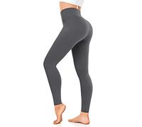 FuelMeFoot Leggings da donna a vita alta, opachi, con controllo della pancia, slim fit, comodi, morbidi e elastici.