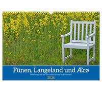 Fünen, Langeland und Ærø - Unterwegs auf der "Herrenhausroute" in Dänemark (Wandkalender 2026 DIN A3 quer), CALVENDO Monatskalender: Ein visueller ... Natur und reicher Geschichte begeistern