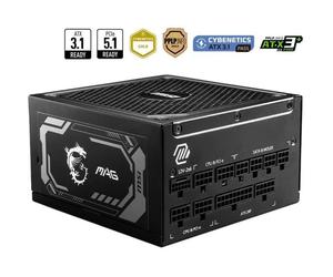 FUENTE ALIMENTACION MSI MEG A1250P PCIE5 1250W 80 PLUS PLATINUM - Nouvo