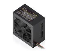 Fuente de Alimentación AISENS ASPC-500ATX-PSEBK 500W Certificazione CE RoHS con pulsante