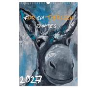 Für ein tierisch buntes 2027 (Wandkalender 2027 DIN A3 hoch), CALVENDO Monatskalender: Expressiv bunte Tierbilder rund ums Jahr (Acryl auf Leinwand)