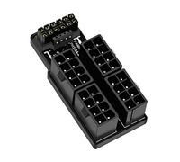 FüR RTX 4090 4080 - Scheda video ATX3.0, 4 x 8 pin, 12 + 4 pin, spina angolare 180 gradi per di alimentazione, A