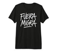 Fuera La Migra Messico Immigrazione Chicano Attivista Raza Maglietta Premium