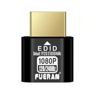 FUERAN Adattatore display virtuale USB-C Type-C 4K 60Hz DDC EDID Spina fittizia Emulatore display fantasma senza testa 2K1080P@60Hz (1920X1080@120-240Hz-HDR)