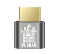FUERAN HDMI Dummy Plug,Virtual Display Emulatore, Displayport Dummy Plug Headless Display Adapter (4K60Hz-1P (default1080)