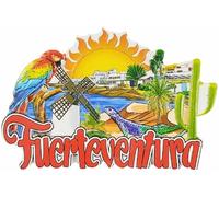 Fuerteventura - Calamita da frigorifero, souvenir da viaggio, decorazione 3D