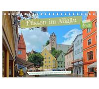 Füssen im Allgäu - Hier genießt die Seele eine romantische Zeit (Tischkalender 2026 DIN A5 quer), CALVENDO Monatskalender: Füssen - die höchstgelegene ... und ihre vielfältig romantischen Seiten