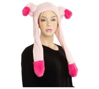 Cappello animato con orecchie (rosa)