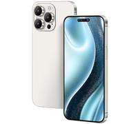 FufoneUS Display falso giocattolo cellulare metallico modello replica non funzionante 1:1 telefono per Phone 15 Pro Max giocattolo falso cellulare (Fur 15 Pro Max schermo a colori argento)