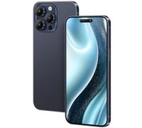 FufoneUS Display falso giocattolo cellulare metallico modello replica non funzionante 1:1 telefono per Phone 15 Pro Max giocattolo falso cellulare (Fur 15 Pro Max schermo a colori blu)