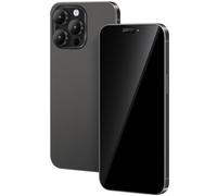 FufoneUS Display falso giocattolo telefono cellulare metallico modello replica non funzionante 1:1 telefono per telefono 15 Pro giocattolo falso telefono cellulare (Fur 15 Pro nero schermo nero)