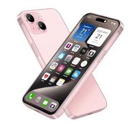 FufoneUS Display falso giocattolo telefono cellulare modello metallico replica non funzionante 1:1 telefono per telefono cellulare 15 giocattolo falso telefono cellulare (rosa)