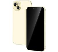 FufoneUS Display falso giocattolo telefono cellulare modello metallico replica non funzionante 1:1 telefono per Phone 15 Plus falso giocattolo cellulare (per 15 Plus schermo giallo nero)