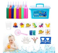 FUFRE Kit per elfo d'acqua, giocattolo in gel d'acqua, gioco d'acqua creativo per ragazzi e ragazze con 9 gel e 12 forme, giocattolo G-el per 5-9 anni (C)