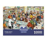 Fuga alla Cassa dell'Farmacia Puzzle in Legno Impermeabile DIY Puzzles Da 1000 Pezzi Regali Per Adulti Sfidanti E Rompicapo Giochi Educativi