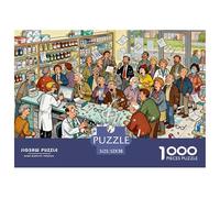 Fuga alla Cassa dell'Farmacia Puzzle in Legno Impermeabile DIY Puzzles Da 1000 Pezzi Regali Per Adulti Divertenti Giochi Educativi