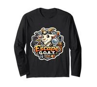 Fuga Capra Divertente Escape Room Amante Capegoat Giochi di Parole Maglia a Manica