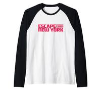 Fuga da New York Retro 80s Movie Logo Maglia con Maniche Raglan