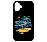 Fuga tropicale sabbiosa a Sun Salt Custodia per iPhone 16 Plus