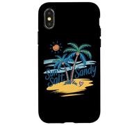 Fuga tropicale sabbiosa a Sun Salt Custodia per iPhone X/XS