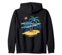 Fuga tropicale sabbiosa a Sun Salt Felpa con Cappuccio