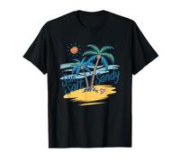 Fuga tropicale sabbiosa a Sun Salt Maglietta
